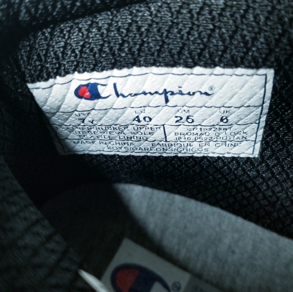 Champion Bromad C Lock Black/Scarlet Red Sneaker Boots Size 7 Youth - Picture 13 of 16